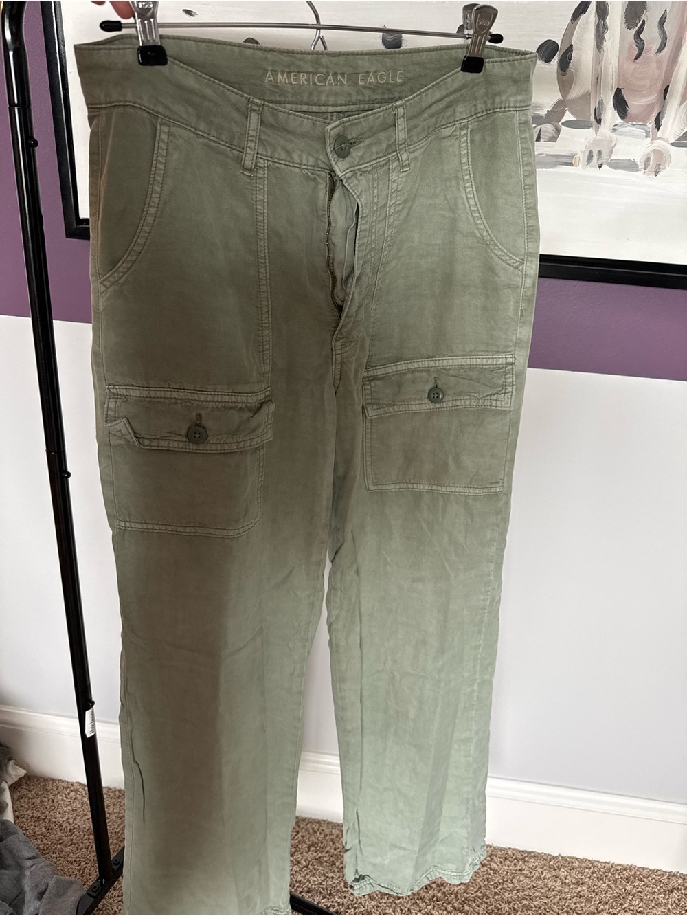 American Eagle Outfitters Olive Green Cargo Pants